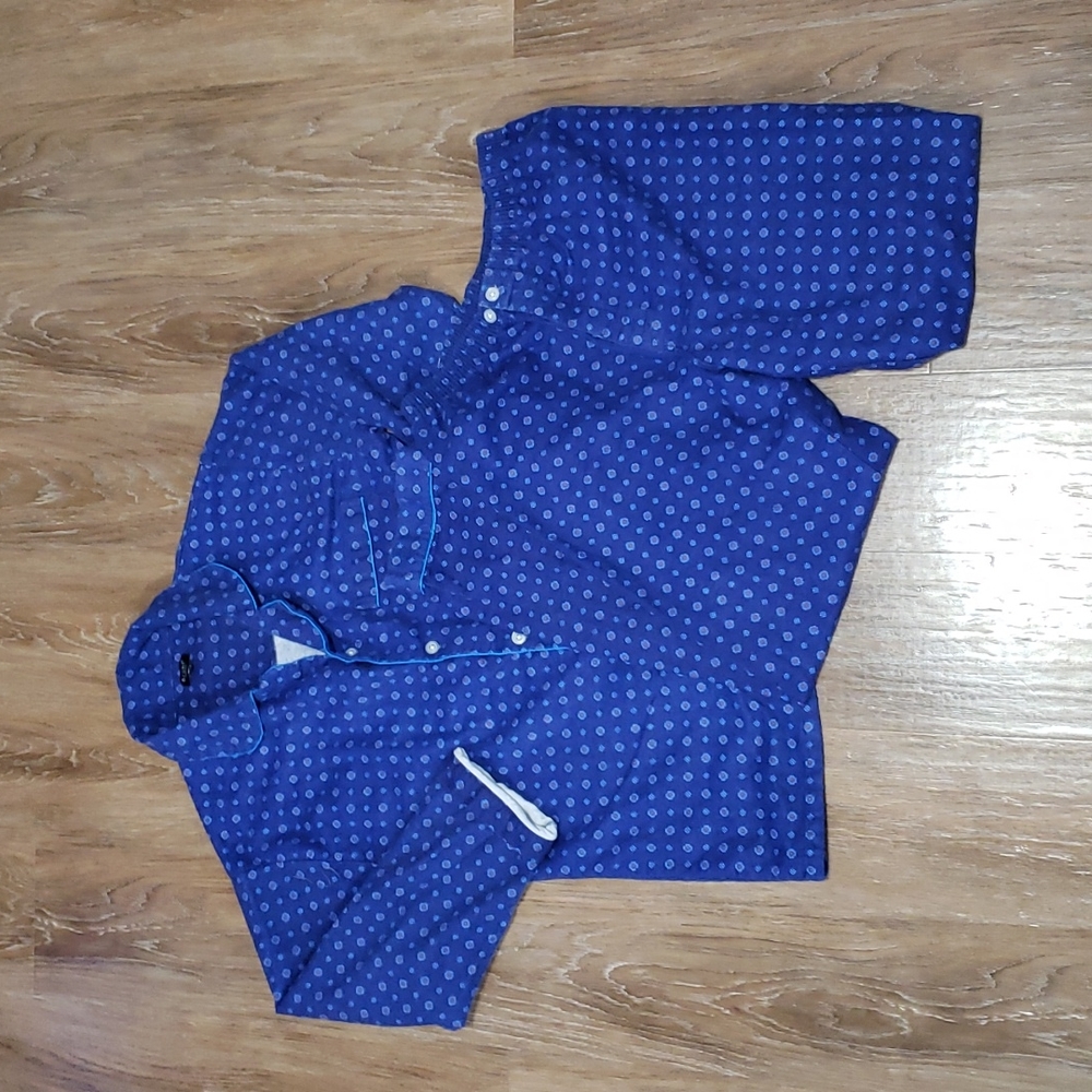 (M) Brühl Floral Print Matching 100% Cotton Pajamas Classic Comfy Sleep Flannel